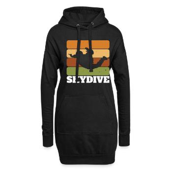 Skydive - Hoodie-Kleid - Schwarz - Vorne