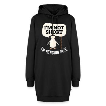 manchot - Sweat-shirt à capuche long Femme - noir - Devant