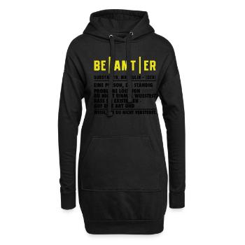 Beamter Definition Lustig - Hoodie-Kleid - Schwarz - Vorne