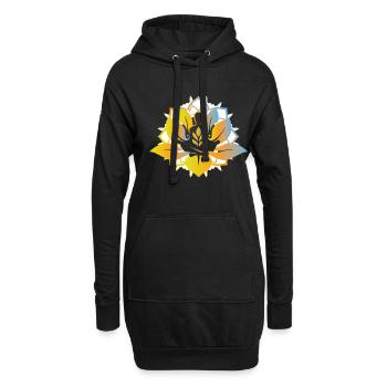 Meditation Lotusblüte Yoga Namaste Geschenkidee Om - Hoodie-Kleid - Schwarz - Vorne