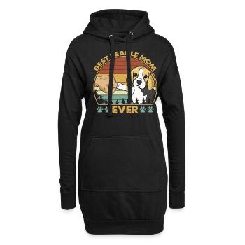 Meilleur t-shirt Beagle Mom Ever - Sweat-shirt à capuche long Femme - noir - Devant