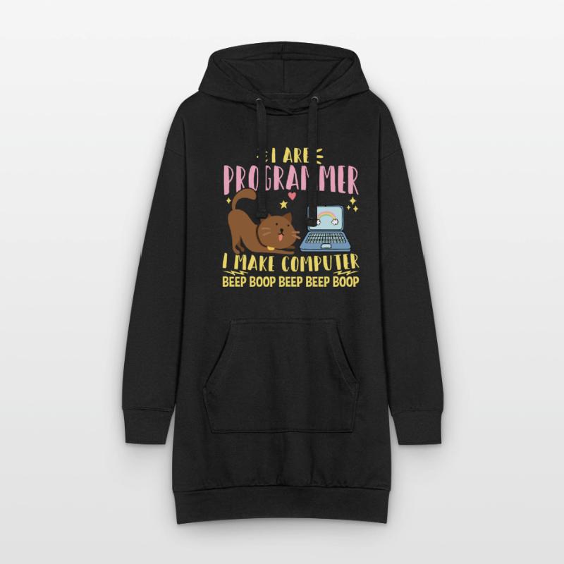 I Are Programmer I Makes Computer Beep Boop Coder Hoodie-Kleid