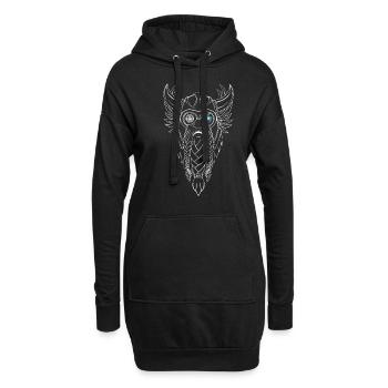 Odin Runen Wikinger Valhalla Rising Walhalla - Hoodie-Kleid - Schwarz - Vorne