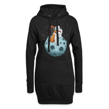 Harpe cadeau musique Harpe Harpe Joueur - Sweat-shirt à capuche long Femme - noir - Devant