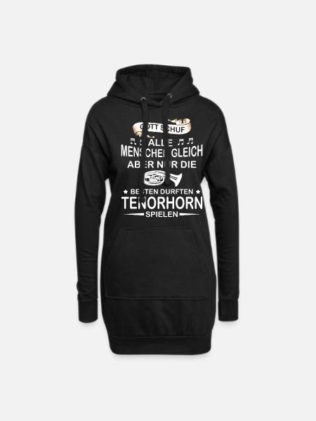 Tenorhorn Blasmusik Tenorhornisten Orchester - Hoodie-Kleid - Schwarz