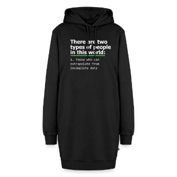 Programmierer Unvollständiger Datencodierer Computer PC Geschenk - Hoodie-Kleid - Schwarz - Vorne