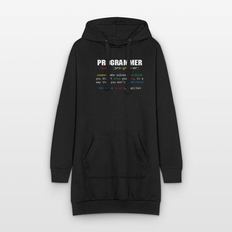 Programmer Definition Coder Programming Coding Hoodie Dress