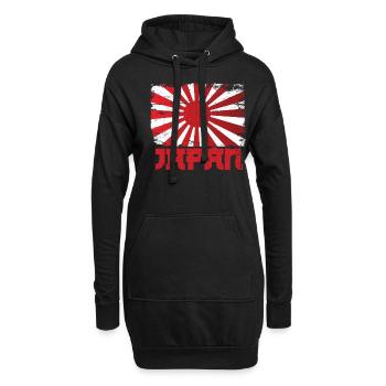 Japan - Hoodie-Kleid - Schwarz - Vorne