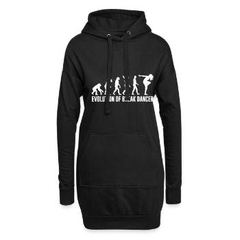 Breakdance Evolution Tanzen Mädchen - Hoodie-Kleid - Schwarz - Vorne
