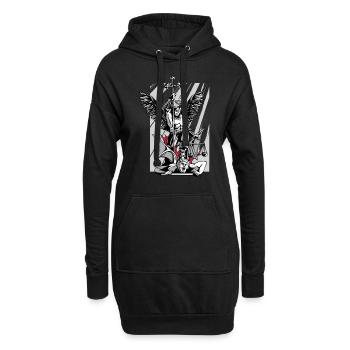 St. Michael Erzengel Böse Religion Glaube - Hoodie-Kleid - Schwarz - Vorne
