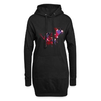 French Horn - Hoodie-Kleid - Schwarz - Vorne