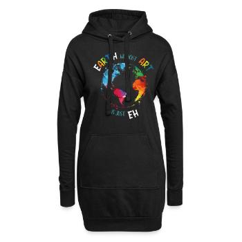Earth without Art est juste un graphique d'artiste EH - Sweat-shirt à capuche long Femme - noir - Devant