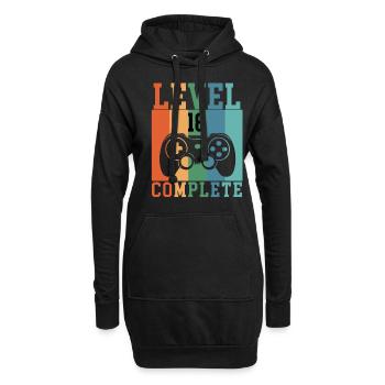 Level 18 Komplett 18 geburtstag gaming - Hoodie-Kleid - Schwarz - Vorne