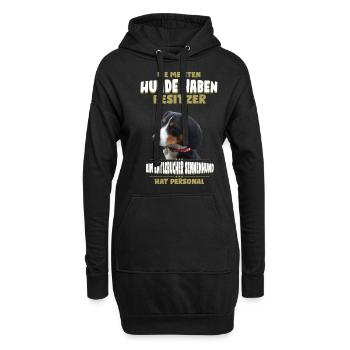 Entlebucher Sennenhund - Entlebucher Sennenhund - Hoodie-Kleid - Schwarz - Vorne