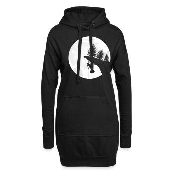 Boulder, , Kletter Geschenk-Idee I - Hoodie-Kleid - Schwarz - Vorne