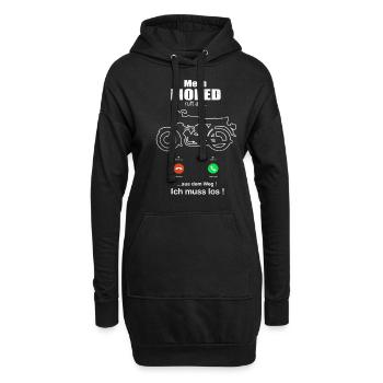 DDR Moped s50 s51 Suhl Ossi 2takter Simme Geschenk - Hoodie-Kleid - Schwarz - Vorne