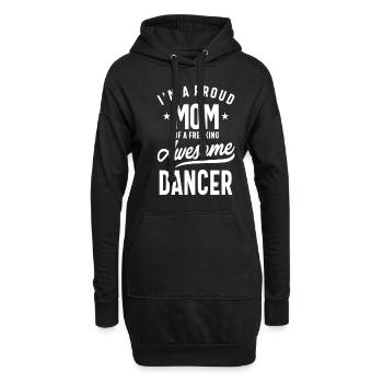Fière maman d'un danseur génial | Cadeau de mère - Sweat-shirt à capuche long Femme - noir - Devant