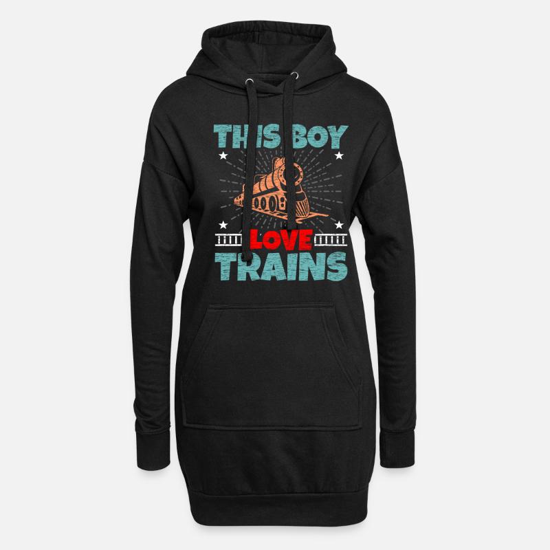 train - Sweat-shirt à capuche long Femme - noir