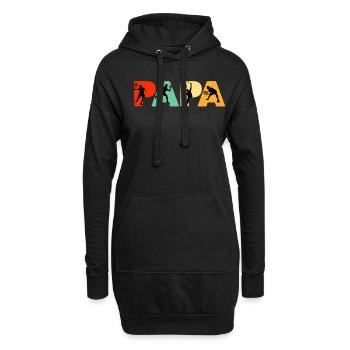 Tennis Dad Shirt, Funny Papa Tennis Father Retro - Sweat-shirt à capuche long Femme - noir - Devant
