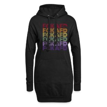 Contre les nazis - FCK AFD - Contre la droite - Sweat-shirt à capuche long Femme - noir - Devant