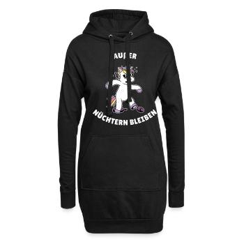 Zusammen schaffen wir alles außer nüchtern bleiben - Hoodie-Kleid - Schwarz - Vorne