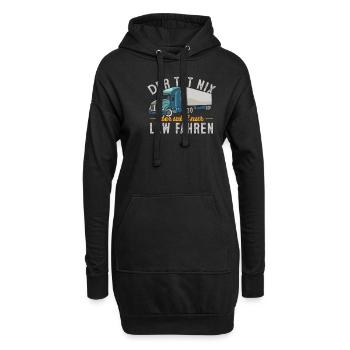 Der Tut Nix Der Will Nur LKW Fahren Geschenk - Hoodie-Kleid - Schwarz - Vorne