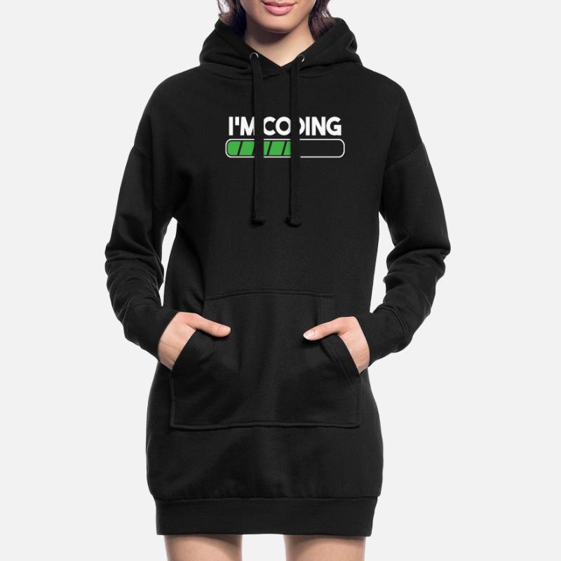 Coding Coder Programming Programmer Entwickler Geschenk Hoodie-Kleid