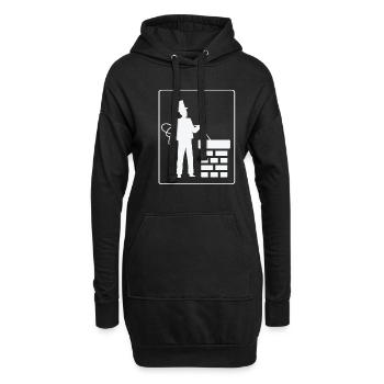 Idée cadeau ramoneur Schonsteinfeger - Sweat-shirt à capuche long Femme - noir - Devant