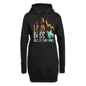 Bass Spieler Vintage - Hoodie-Kleid - Schwarz - Vorne