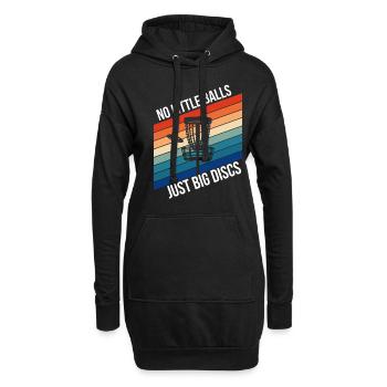 Disc Golf Discgolf Geschenkidee - Hoodie-Kleid - Schwarz - Vorne