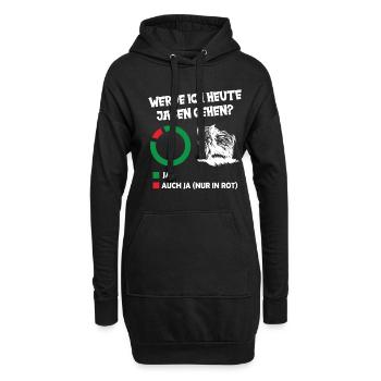 Werde Ich Heute Jagen - Jäger Keiler Schwarzwild - Hoodie-Kleid - Schwarz - Vorne