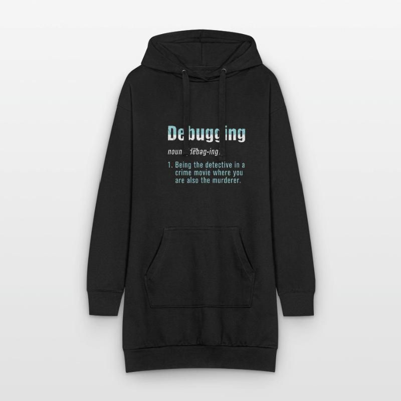 Debugging Bug Programmer Coder Coding Computer Hoodie-Kleid