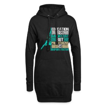 Pole Dance Pole Fitness Dance - Sweat-shirt à capuche long Femme - noir - Devant