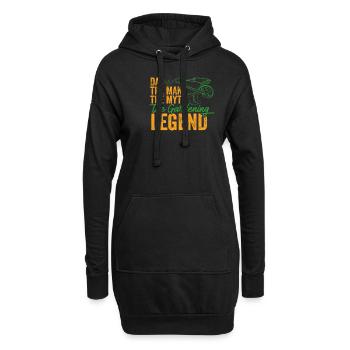 Jardinier Hobby Jardinier Idée cadeau drôle - Sweat-shirt à capuche long Femme - noir - Devant