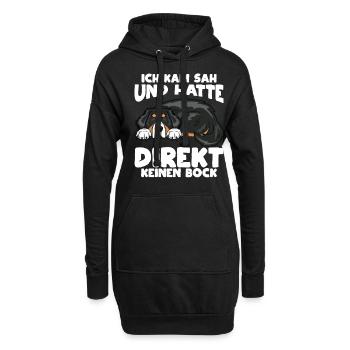 Berner Sennen Hunde Hundehalter Hundeliebhaber - Hoodie-Kleid - Schwarz - Vorne