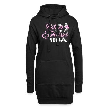 Danseuse Ballerine Ballet - Sweat-shirt à capuche long Femme - noir - Devant