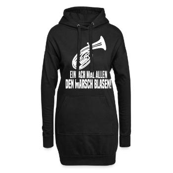 Tenorhorn Blasmusik Bariton Orchester - Hoodie-Kleid - Schwarz - Vorne