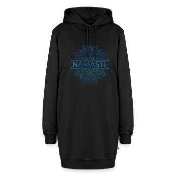 Mandala Meditation Yoga Namaste Tantra - Hoodie-Kleid - Schwarz - Vorne