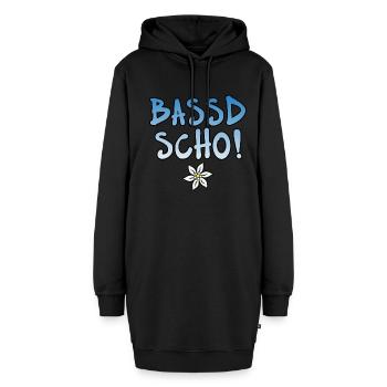 Bassd scho - Hoodie-Kleid - Schwarz - Vorne