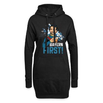 Bayern First - Freistaat Bayern König Ludwig - Hoodie-Kleid - Schwarz - Vorne