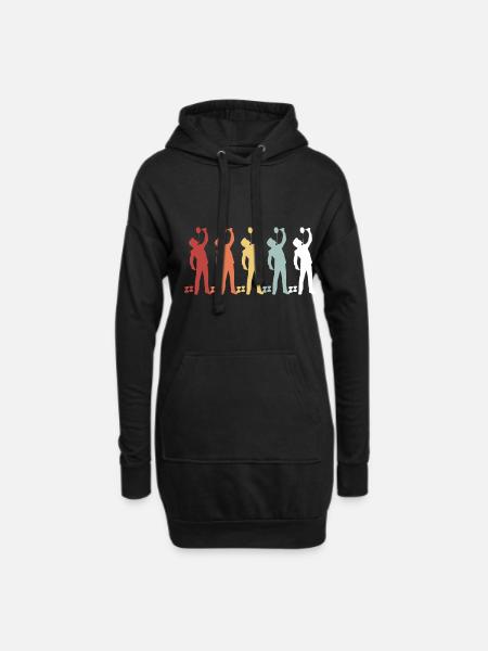 Diabolo jonglieren Schulsport Jongleur Hobby - Hoodie-Kleid - Schwarz