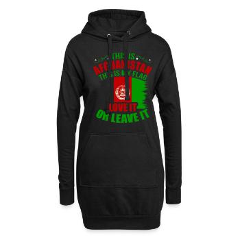 Afghanistan - Hoodie-Kleid - Schwarz - Vorne