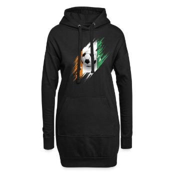 Elfenbeinküste Afrika Geschenkidee - Hoodie-Kleid - Schwarz - Vorne