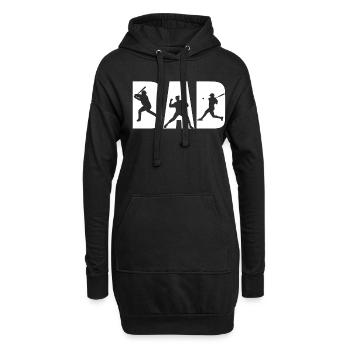 Baseball Dad and Son Matching - Hoodie-Kleid - Schwarz - Vorne