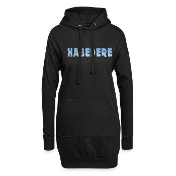 Habedere - Hoodie-Kleid - Schwarz - Vorne