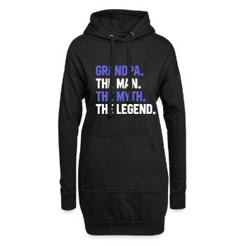 GRANDPA THE MAN THE MYTH THE LEGEND - Fathers Day - Hoodie Dress - black - Front