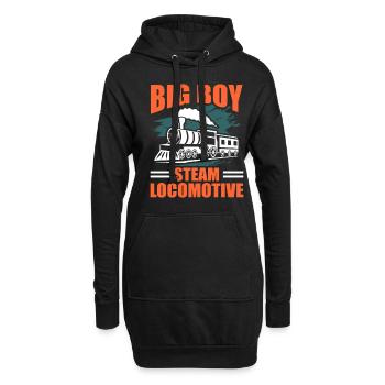 Zug - Hoodie-Kleid - Schwarz - Vorne