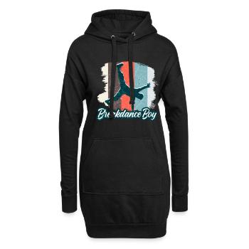 Breakdance Junge Tänzer Breakdancing - Hoodie-Kleid - Schwarz - Vorne