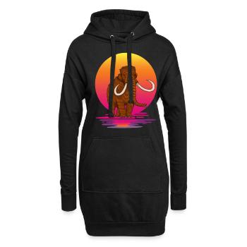 Mammut - Hoodie-Kleid - Schwarz - Vorne