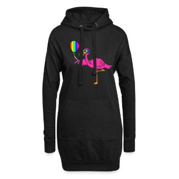 LGBT - Hoodie-Kleid - Schwarz - Vorne